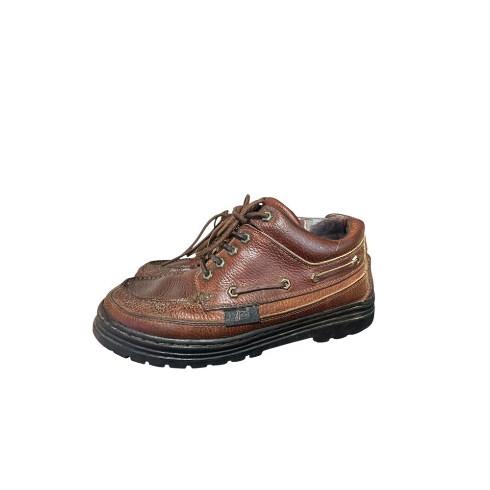 VTG Justin L0991 Brown Leather Chukka Laced Work Boots Men's Sz 10 M Outdoor
